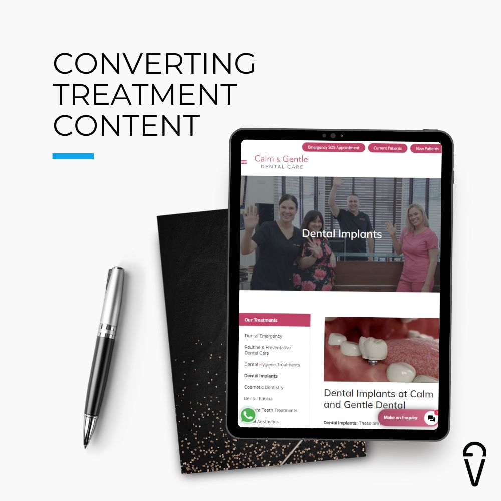 example of content on calm and gentle dental website